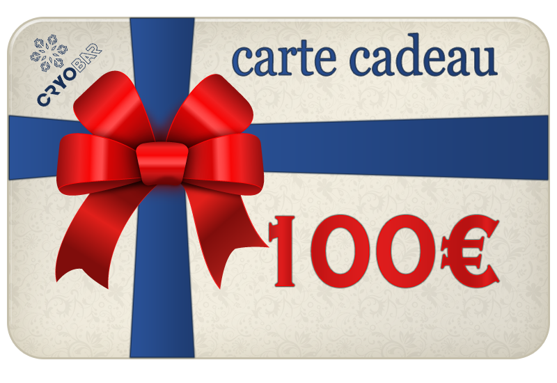 carte cadeau cryobar 100 &euro;