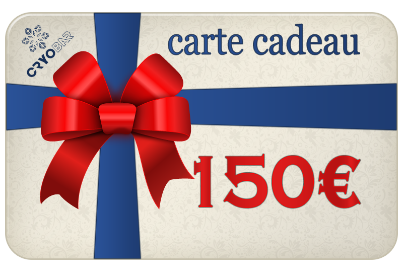carte cadeau cryobar 150 € carte cadeau cryobar 150 €