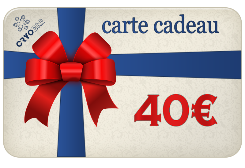 carte cadeau cryobar 40 € carte cadeau cryobar 40 €