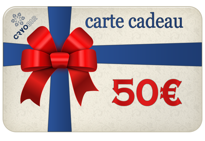 carte cadeau cryobar 50 &euro;