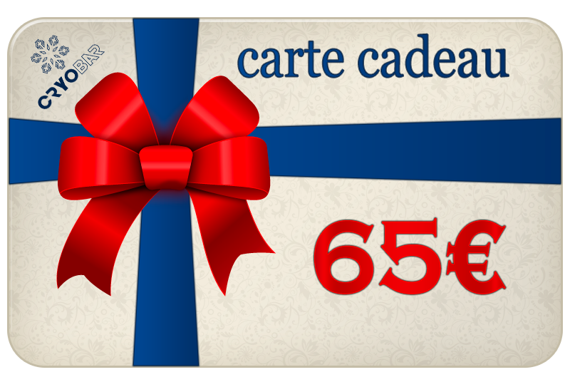 65 carte cadeau cryobar 55 €