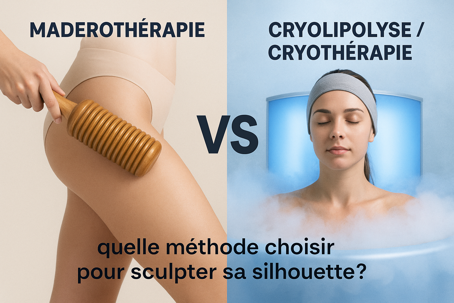 Maderothérapie vs Cryolipolyse Cryothérapie Maderothérapie vs Cryolipolyse Cryothérapie